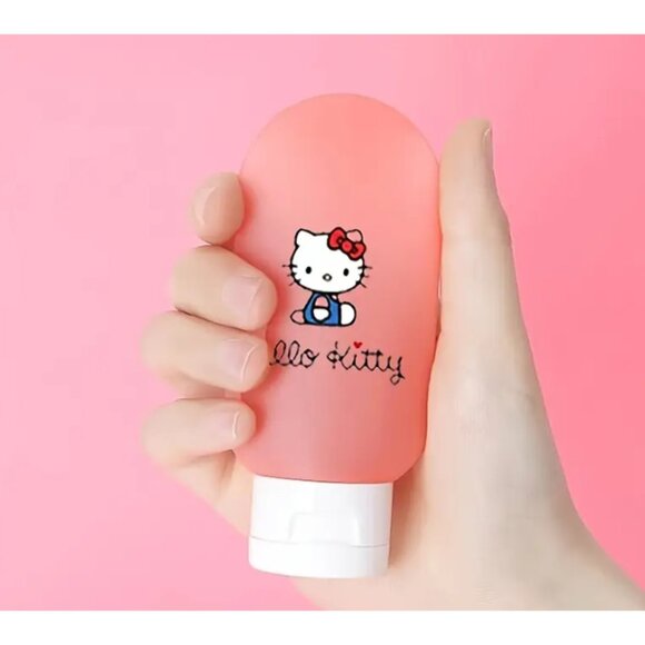 Hello Kitty Travel Bottles – 4pcs Refillable Squeeze Containers for Toiletries - Picture 5 of 5